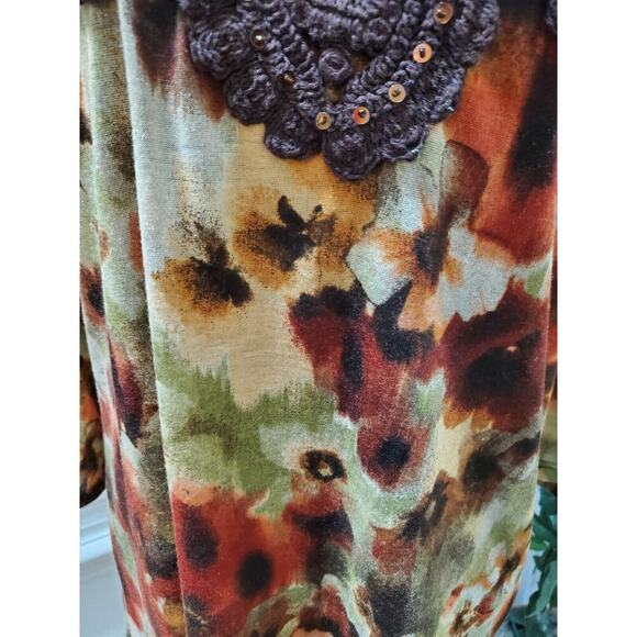 SML Sport Women's Multicolor 100% Polyester Scoop Neck Long Sleeve Top Size 2XL - Picture 3 of 10